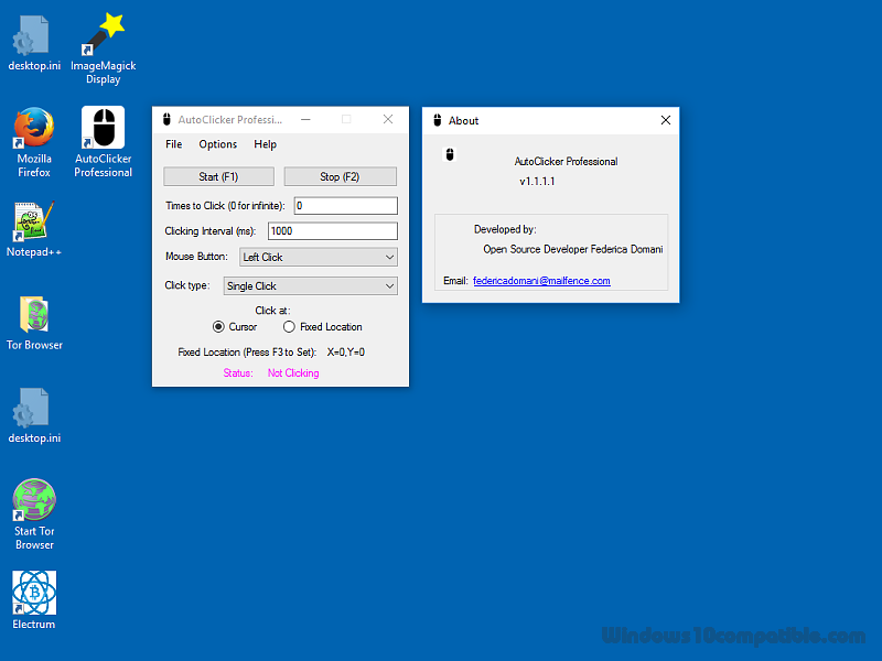 AutoClicker Professional for Windows PC 1.1.1.1 Free download